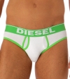 Diesel Fresh and Bright Cotton Stretch White with Contrast Trim Lukex Brief